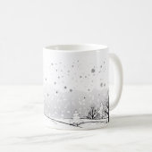 マグカップのミニマル冬シーズン コーヒーマグカップ (正面右)