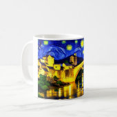 マグカップの上のボスニア・ヘルツェゴビナのモスターブリッジ コーヒーマグカップ (正面左)