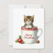 マグカップの中の猫のクリスマス - クリスマス (正面)