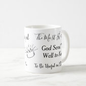 マグカップの六チューダー女王のモットス コーヒーマグカップ (正面右)