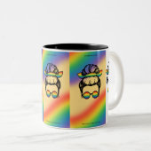 マグカップの女性 ツートーンマグカップ (正面右)