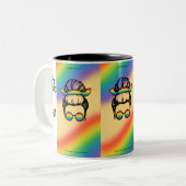 マグカップの女性 ツートーンマグカップ (正面左)