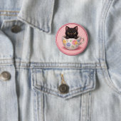 マグカップの猫 缶バッジ (インサイチュ)