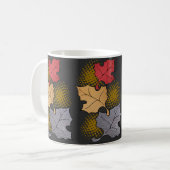 マグカップの紅葉柄 コーヒーマグカップ (正面左)