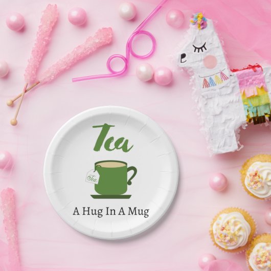 マグカップの紙プレートでハグを茶にする ペーパープレート (パーティー)