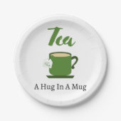 マグカップの紙プレートでハグを茶にする ペーパープレート (正面)