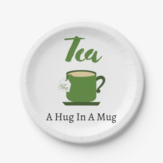 マグカップの紙プレートでハグを茶にする ペーパープレート (正面)