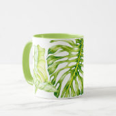 マグカップの葉の彫刻 マグカップ (正面左)