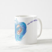 マグカップの複雑な魚のデザイン コーヒーマグカップ (正面右)