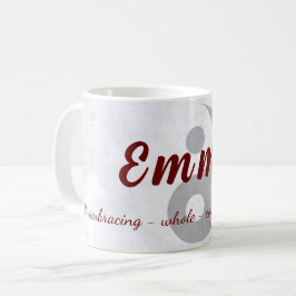 マグカップを意味する{Emma}名 コーヒーマグカップ