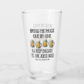 マグカップを持って来る タンブラーグラス (裏面)