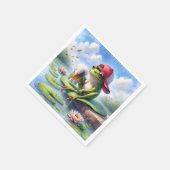 マグカップを持つビール|過去記事 スタンダードカクテルナプキン (角)