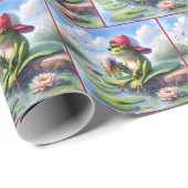 マグカップを持つビール|過去記事 ラッピングペーパー (ロールコーナー)