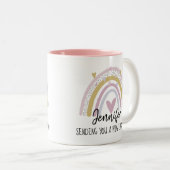 マグカップを考える抱き締める ツートーンマグカップ (正面右)