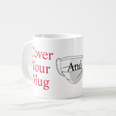 マグカップを覆う コーヒーマグカップ (正面左)