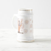 マグカップを見る親子の花火 ビールジョッキ (正面左)