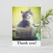 マグカップサンキューカード子猫 サンキューカード (スタンド正面)