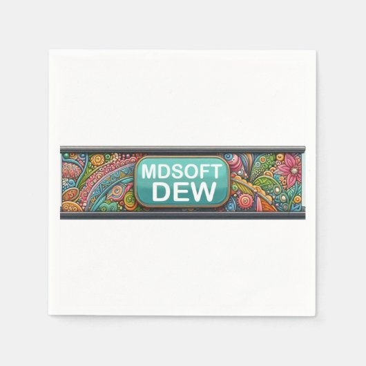 マグカップパーティー供給シャワー！ スタンダードカクテルナプキン (正面)