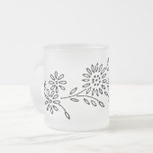 マグカップフローラデザイン フロストグラスマグカップ (正面左)