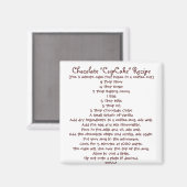 マグカップレシピチョコレート「カップケーキ」 – マグネット (正面/裏面)