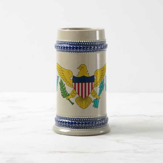 マグカップヴァージン諸島国旗 – USA ビールジョッキ (中央)