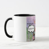 マグカップ上の漫画ムース。ニューフィーMoose mug. マグカップ (左)