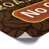 マグカップ付きコーヒーショップ独自のパーソナライズされた作成 ポスター (角)