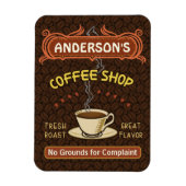 マグカップ付きコーヒーショップ独自のパーソナライズされた作成 マグネット (縦)