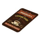 マグカップ付きコーヒーショップ独自のパーソナライズされた作成 マグネット (左側)