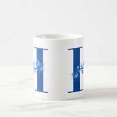 マグカップ付きモノグラムフローラ文字H コーヒーマグカップ (中央)