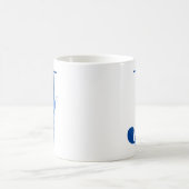 マグカップ付きモノグラムフローラ文字J コーヒーマグカップ (中央)