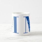 マグカップ付きモノグラムフローラ文字M コーヒーマグカップ (中央)