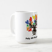 マグカップ代替ポリアモリー育児 コーヒーマグカップ (正面左)