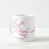マグカップ日本のさくらんぼ花 コーヒーマグカップ (正面左)