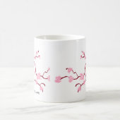 マグカップ日本のさくらんぼ花 コーヒーマグカップ (中央)