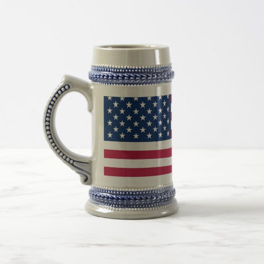 マグカップ米国国旗 ビールジョッキ (左)