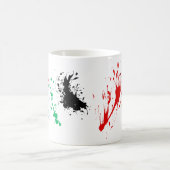 マグカップ絵を描に飛び乗る コーヒーマグカップ (中央)