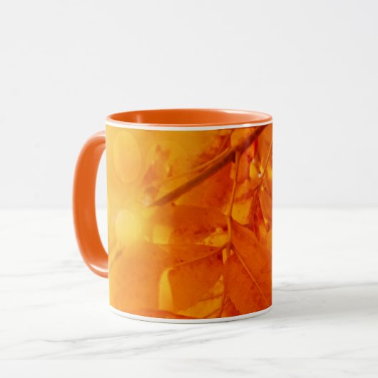 マグカップ色の秋の紅葉 マグカップ (正面左)