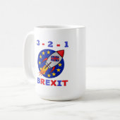 マグカップ3 - 2 - 1 Brexit コーヒーマグカップ (正面左)