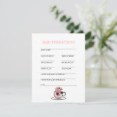 マグカップ＆お花 ベビーシャワー 赤ちゃん予想ゲーム 招待状 (スタンド正面)