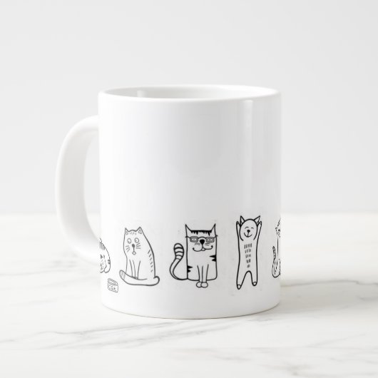 マグカップ - かっこいい子猫 (正面左)