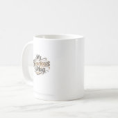 マグカップ かわいい タイポグラフィ コーヒー愛好家デザイン  (正面左)