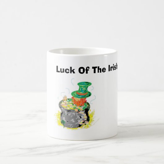 マグカップ：アイルランドの幸運 コーヒーマグカップ (中央)