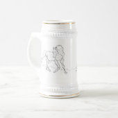 マグカップ：アラビア語 ビールジョッキ (正面左)