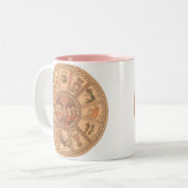 マグカップ – イスラエルのヘブライ語〔占星術の〕十二宮図ホイール (正面左)