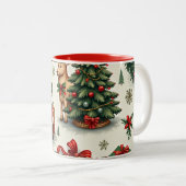 マグカップ&カップのクリスマスカップ ツートーンマグカップ (正面右)