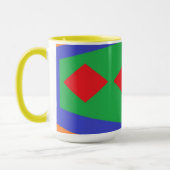 マグカップ:カラフル抽象芸術 マグカップ (左)