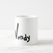 マグカップ – キャットレターW （名前） (中央)