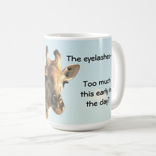 マグカップ、キリン、"私は私のクローズアップの準備ができている"コーヒーM コーヒーマグカップ (正面右)
