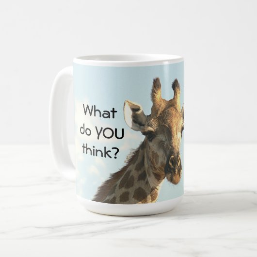 マグカップ、キリン、"私は私のクローズアップの準備ができている"コーヒーM コーヒーマグカップ (正面左)